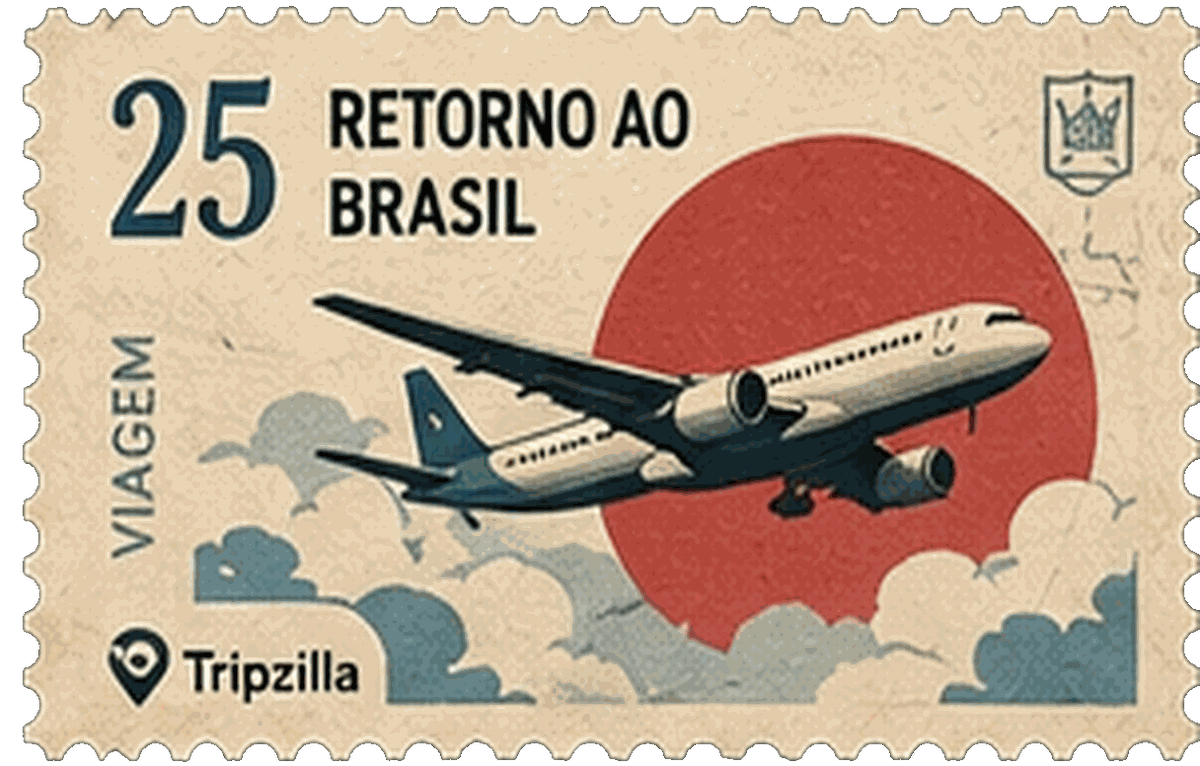 Selo do retorno ao Brasil